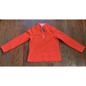 💕Old Navy 3/4 Zip Fleece Hot Pink/Coral Sweatshirt - Girls Size Large (10/12)